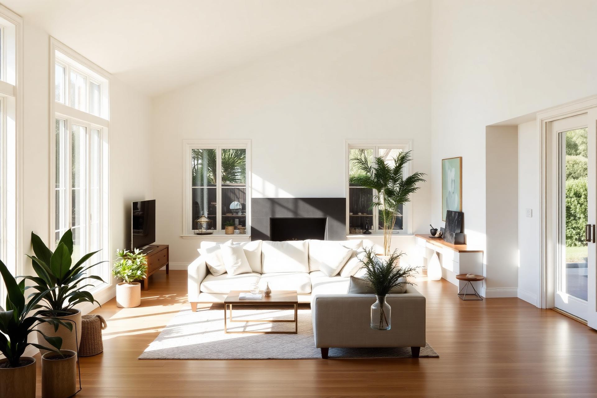 Sun-drenched luxury Wellington living room